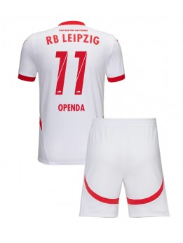 RB Leipzig Lois Openda #11 Dječji Domaci Dres kompleti 2024-25 Kratak Rukavima (+ kratke hlače)